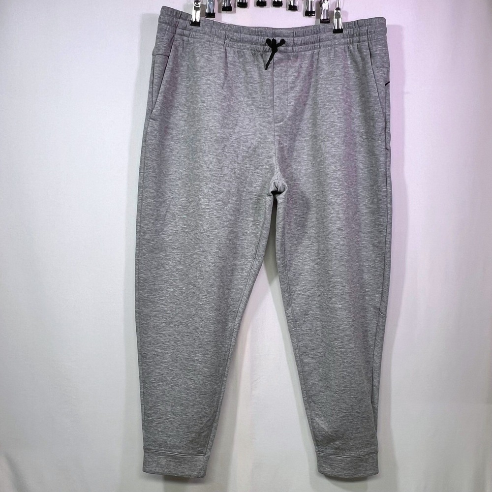 Member's Mark Mens Active Jogger Pants XXL Heather Gray Double Knit Stretch NEW